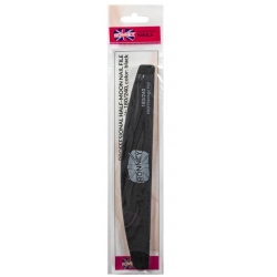 RONNEY - Pilnik do paznokci czarny NAILFILE HALF - MOON (180/240) 1 szt. RN 269    Z